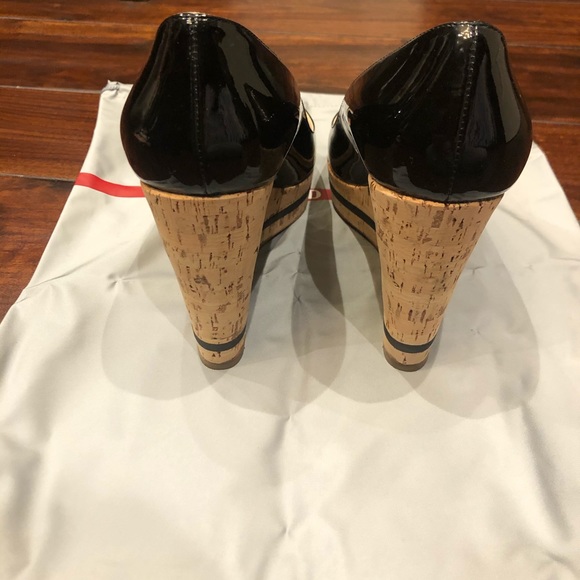 Prada patent cork wedge - Picture 2 of 4